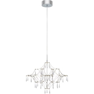 Markslöjd 108869 - LED Lámpara de araña de vidrio regulable con cuerda EFESOS LED/14W/230V diá. 60 cm