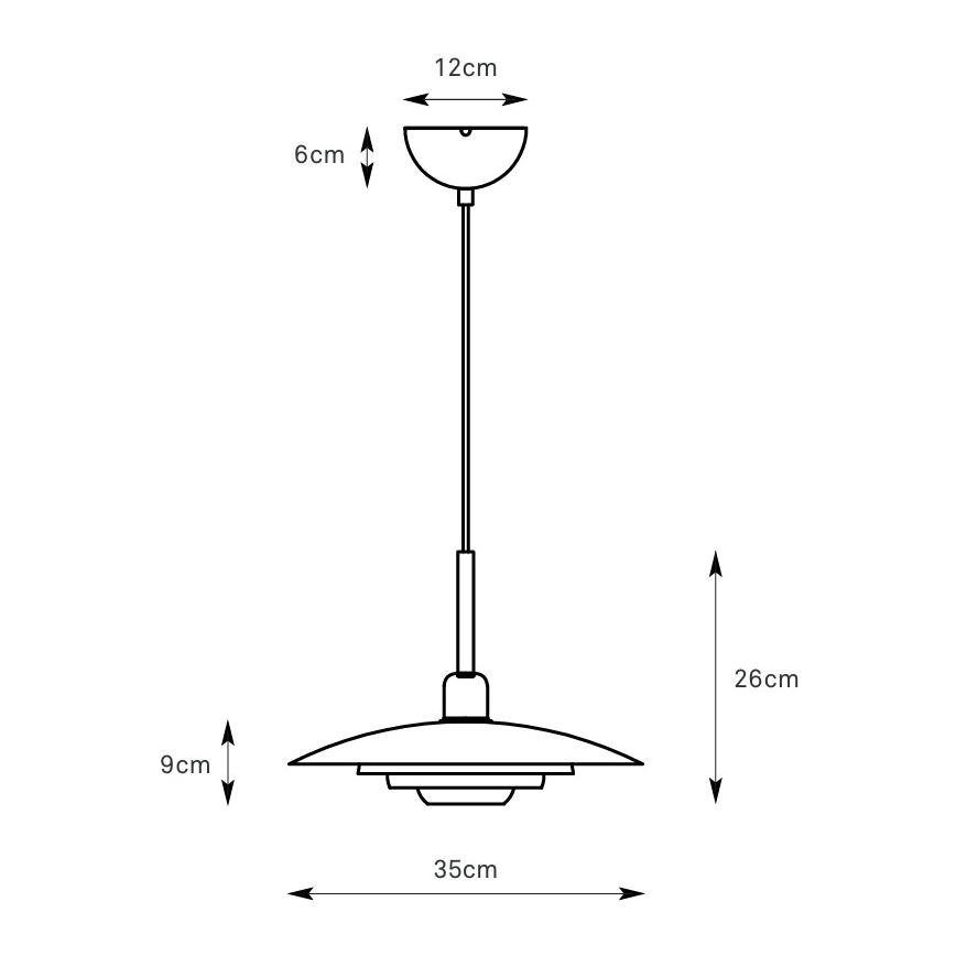Markslöjd 108874 - Lámpara colgante con cable PINY 1xE27/60W/230V Ø 35 cm blanca