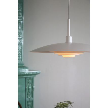 Markslöjd 108876 - Lámpara colgante PINY con cable 1xE27/60W/230V, Ø 57 cm, blanca