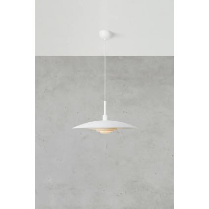 Markslöjd 108876 - Lámpara colgante PINY con cable 1xE27/60W/230V, Ø 57 cm, blanca