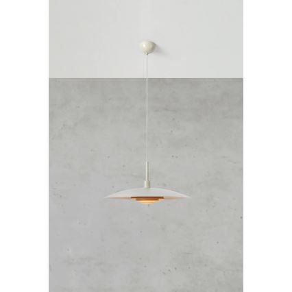 Markslöjd 108877 - Lámpara colgante con cable PINY 1xE27/60W/230V Ø 57 cm beige