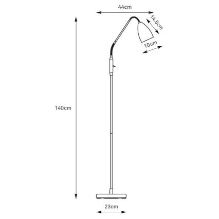 Markslöjd 108887 - Lámpara de pie LED regulable PATRO LED/4,9W/230V CRI 90 beige