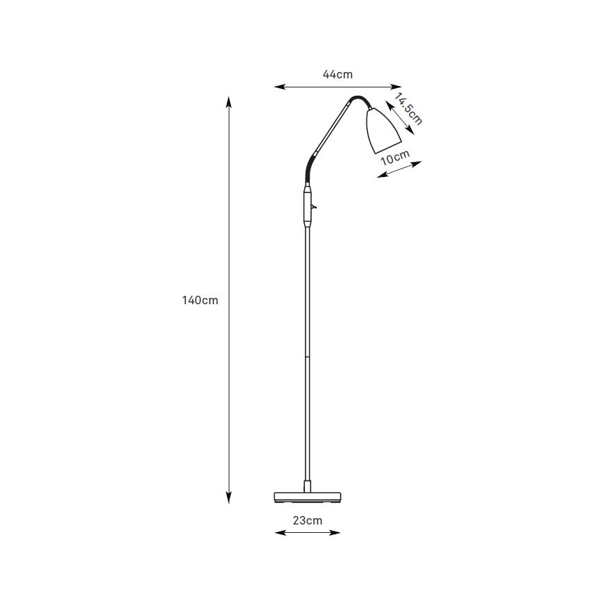 Markslöjd 108887 - Lámpara de pie LED regulable PATRO LED/4,9W/230V CRI 90 beige
