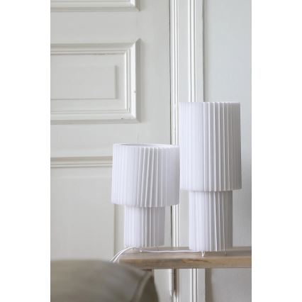 Markslöjd 108895 - Lámpara de mesa CATIS 1xE27/60W/230V 32 cm blanca