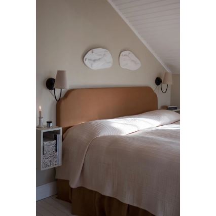 Markslöjd 108907 - Lámpara de pared AMAR 1xE14/40W/230V beige/negro