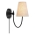Markslöjd 108907 - Lámpara de pared AMAR 1xE14/40W/230V lino/negro