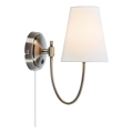 Markslöjd 108908 - Lámpara de pared AMAR 1xE14/40W/230V blanco/latón