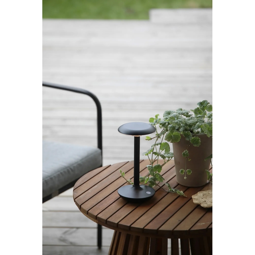 Markslöjd 108918 - Lámpara LED recargable y regulable PETIT 2W/1800mAh 2200/2700/3000K IP44 negro