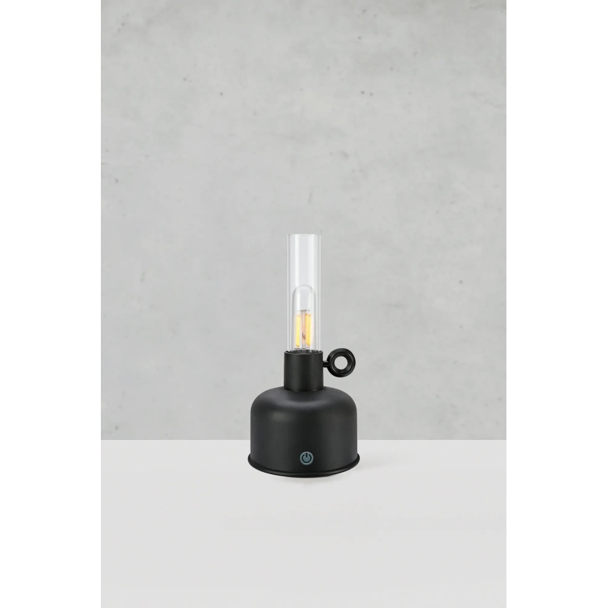 Markslöjd 108919 - Lámpara LED recargable y regulable ASTRID LED/2W/1200 mAh IP44 negro