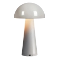 Markslöjd 108950 - Lámpara de mesa recargable LED regulable FUNGI LED/1,5W/5V 2000 mAh IP44 gris