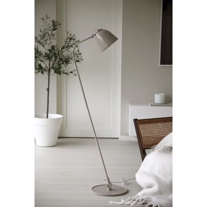 Markslöjd 108966 - Lámpara de pie TILT 1xE27/60W/230V gris