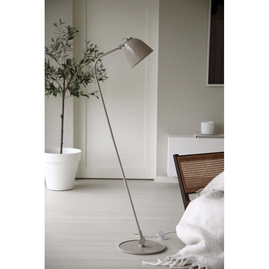 Markslöjd 108966 - Lámpara de pie TILT 1xE27/60W/230V gris