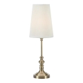 Markslöjd 108969 - Lámpara de mesa NOBLE 1xE14/40W/230V 56 cm blanco/latón