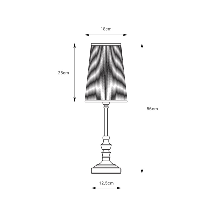 Markslöjd 108969 - Lámpara de mesa NOBLE 1xE14/40W/230V 56 cm blanco/latón
