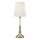 Markslöjd 108970 - Lámpara de mesa NOBLE 1xE14/40W/230V 66 cm blanca/latón