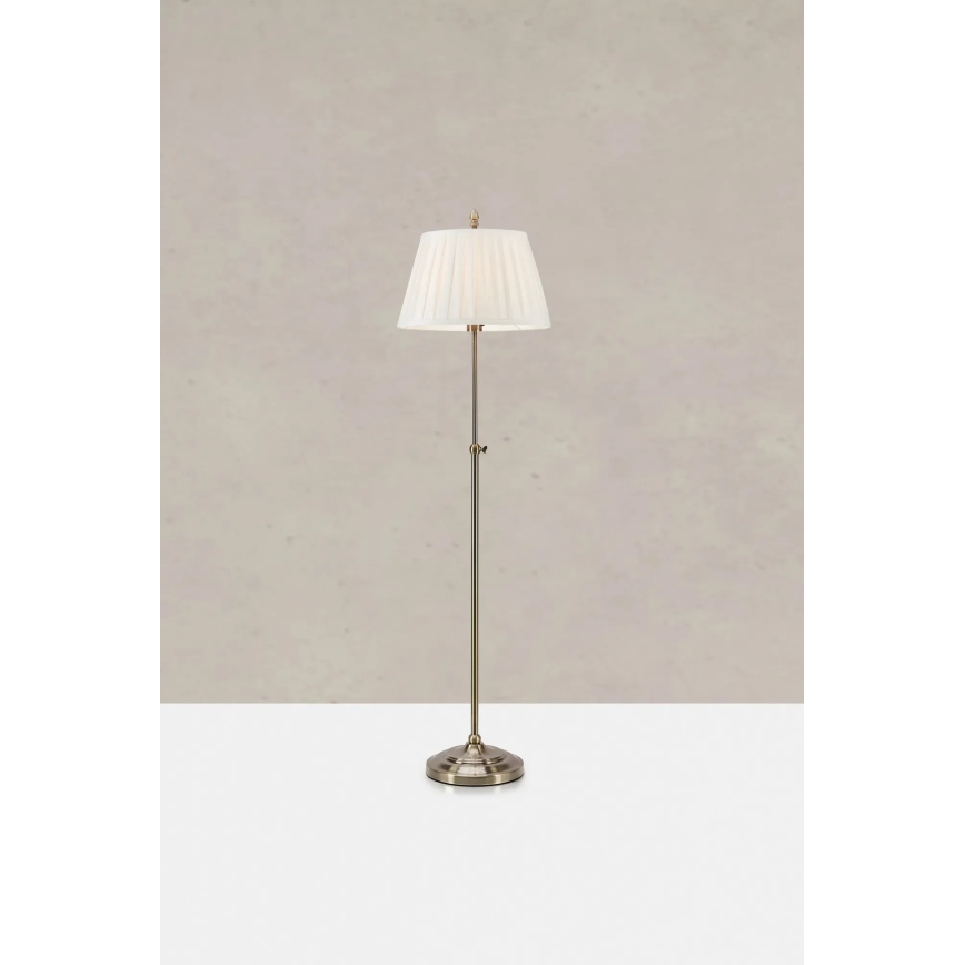 Markslöjd 108972 - Lámpara de pie OXFORD 1xE14/40W/230V blanca/latón