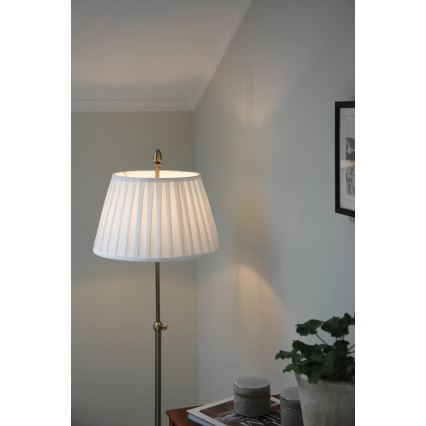 Markslöjd 108972 - Lámpara de pie OXFORD 1xE14/40W/230V blanca/latón
