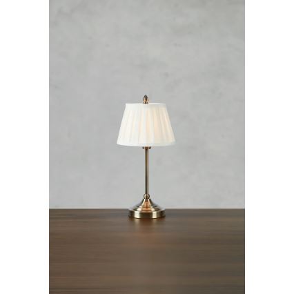 Markslöjd 108973 - Lámpara de mesa OXFORD 1xE14/40W/230V blanco/latón