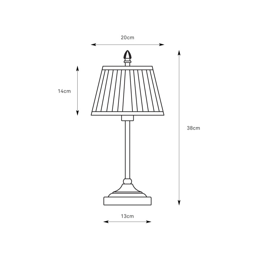 Markslöjd 108973 - Lámpara de mesa OXFORD 1xE14/40W/230V blanco/latón