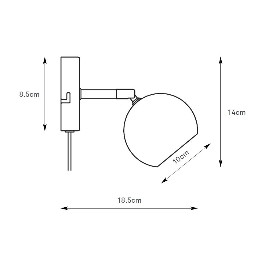 Markslöjd 108985 - Aplique de pared orientable POP 1xGU10/7W/230V verde