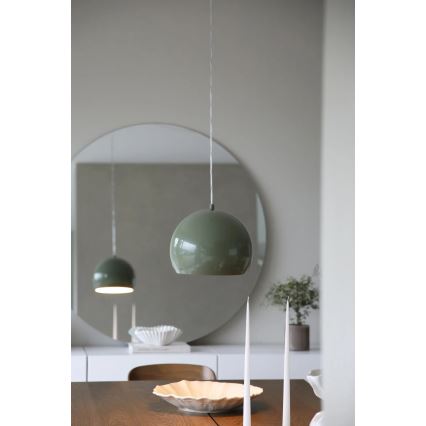 Markslöjd 108988 - Lámpara colgante con cable POP 1xE27/40W/230V Ø 28 cm verde