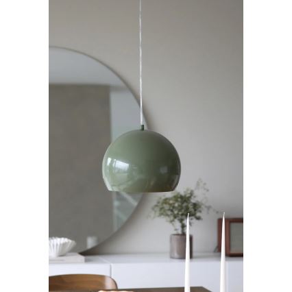 Markslöjd 108988 - Lámpara colgante con cable POP 1xE27/40W/230V Ø 28 cm verde