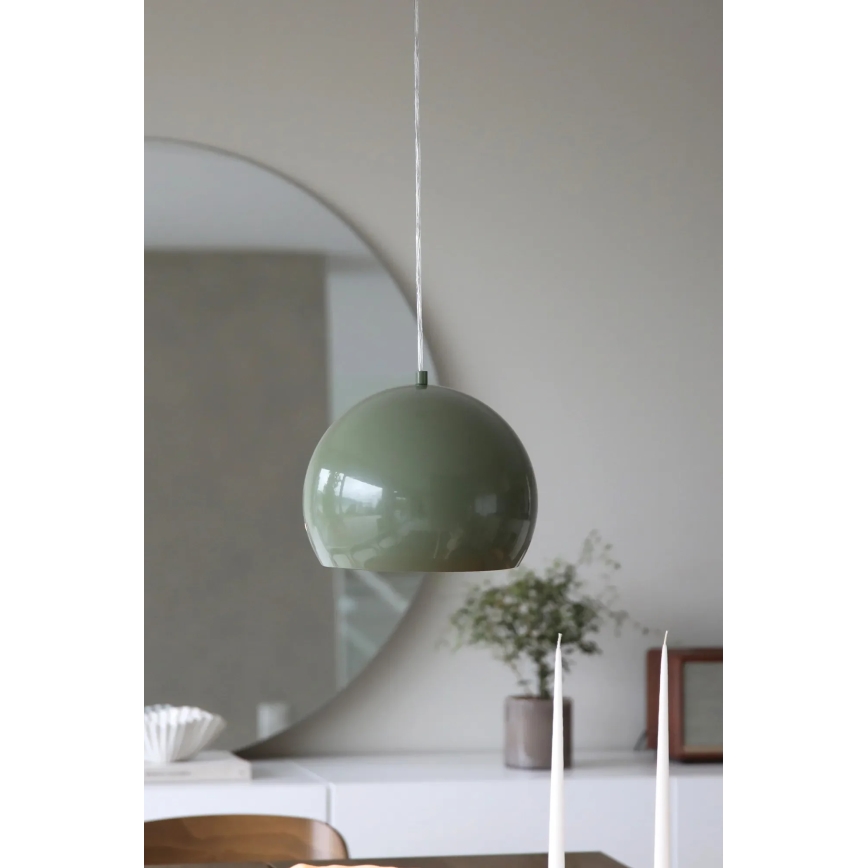 Markslöjd 108988 - Lámpara colgante con cable POP 1xE27/40W/230V Ø 28 cm verde