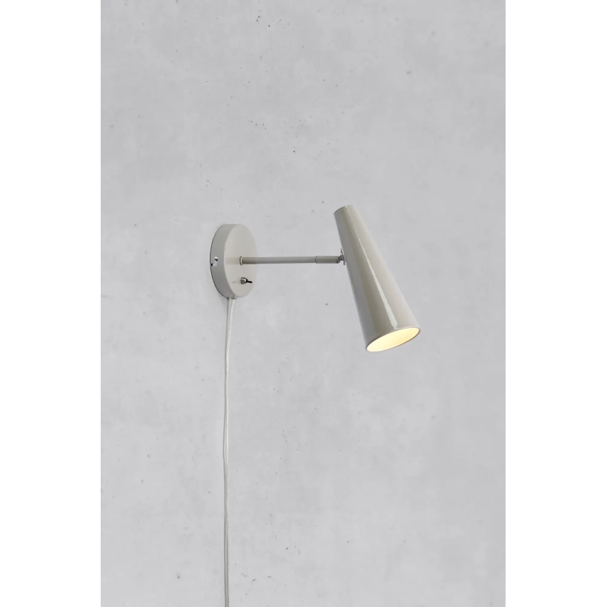 Markslöjd 108992 - Aplique de pared PEAK 1xE14/40W/230V gris