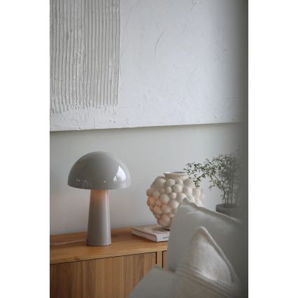Markslöjd 108993 - Lámpara de mesa MANTAR 1xE14/40W/230V gris