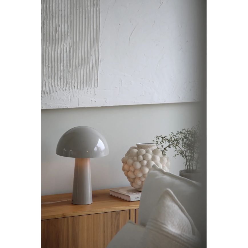 Markslöjd 108993 - Lámpara de mesa MANTAR 1xE14/40W/230V gris