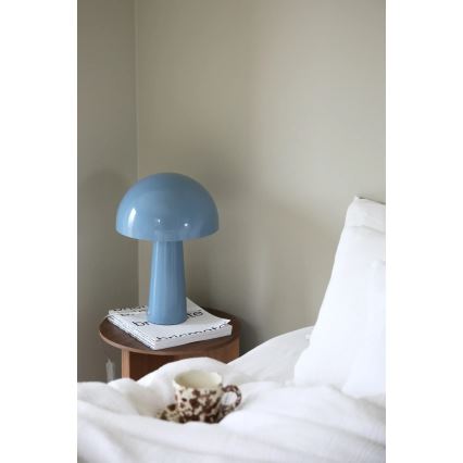 Markslöjd 108994 - Lámpara de mesa MANTAR 1xE14/40W/230V azul