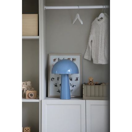Markslöjd 108994 - Lámpara de mesa MANTAR 1xE14/40W/230V azul