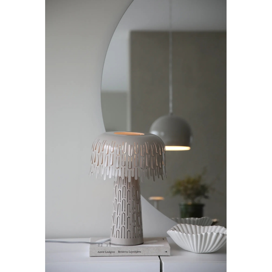 Markslöjd 109005 - Lámpara de mesa VERBERA 1xE14/40W/230V gris