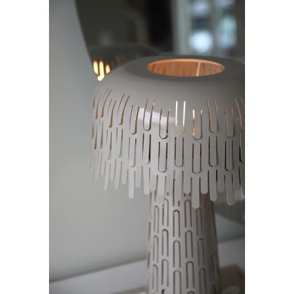 Markslöjd 109005 - Lámpara de mesa VERBERA 1xE14/40W/230V gris