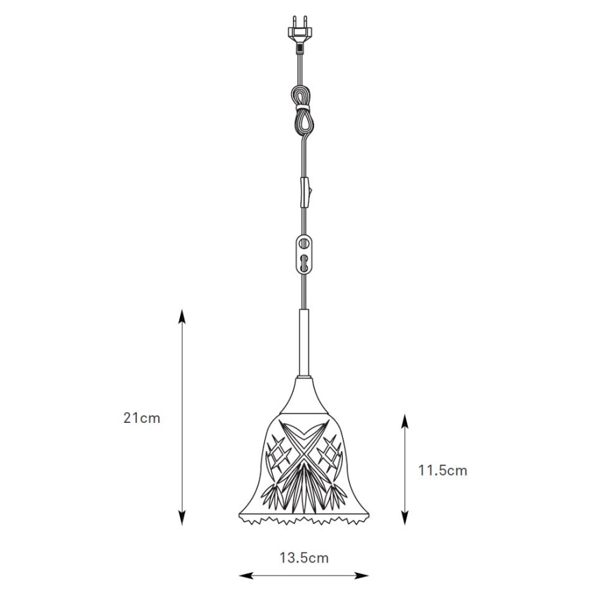 Markslöjd 109012 - Lámpara colgante LUNA con cable 1xE14/40W/230V cromo mate
