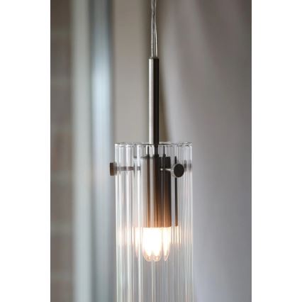 Markslöjd 109013 - Lámpara colgante con cable TIBIA 1xE14/40W/230V transparente/latón