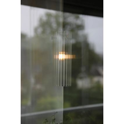 Markslöjd 109013 - Lámpara colgante con cable TIBIA 1xE14/40W/230V transparente/latón
