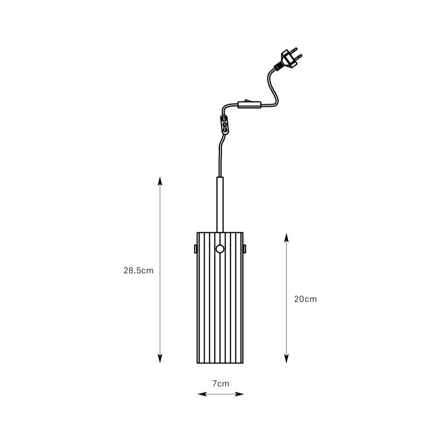 Markslöjd 109015 - Lámpara colgante con cable TIBIA 1xE14/40W/230V beige ahumado/latón