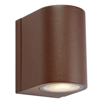 Markslöjd 109108 - Aplique de pared exterior LED regulable ALOR LED/4,9W/230V IP65 marrón