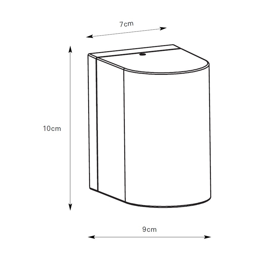 Markslöjd 109108 - Aplique de pared exterior LED regulable ALOR LED/4,9W/230V IP65 marrón