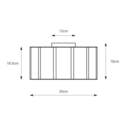 Markslöjd 109134 - Lámpara de techo OLEA 2xE27/11W/230V diámetro 35 cm solo