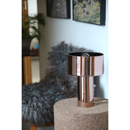 Markslöjd 109146 - Lámpara de sobremesa CORIN 1xE27/60W/230V oro rosa