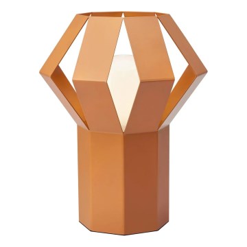 Markslöjd 109149 - Lámpara de mesa OCTA 1xE27/60W/230V naranja