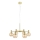 Markslöjd 109153 - Lámpara colgante con cable AMBRA 6xE14/40W/230V, Ø 75 cm, dorado/beige ahumado
