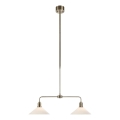 Markslöjd 109160 - Lámpara colgante con varilla VELA 2xE27/60W/230V blanco/latón