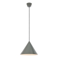 Markslöjd 109162 - Lámpara colgante con cable TIP 1xE27/60W/230V gris