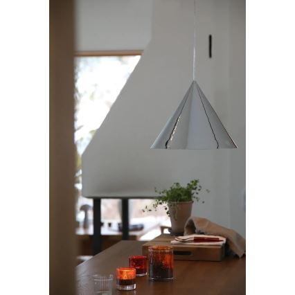 Markslöjd 109163 - Lámpara colgante con cable TIP 1xE27/60W/230V cromo brillante