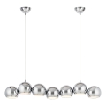 Markslöjd 109168 - Lámpara colgante con cable CUPOLO 7xE14/40W/230V cromo brillante