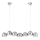 Markslöjd 109168 - Lámpara colgante con cable CUPOLO 7xE14/40W/230V cromo brillante