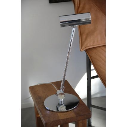 Markslöjd 109184 - Lámpara de mesa LED regulable ARLO LED/4,9W/230V cromo brillante